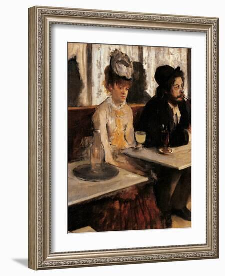 The Absinthe Absinthe Drinker-Edgar Degas-Framed Giclee Print