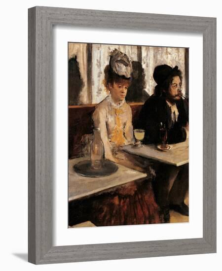 The Absinthe Absinthe Drinker-Edgar Degas-Framed Giclee Print