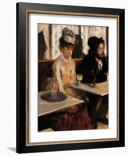 The Absinthe Absinthe Drinker-Edgar Degas-Framed Giclee Print