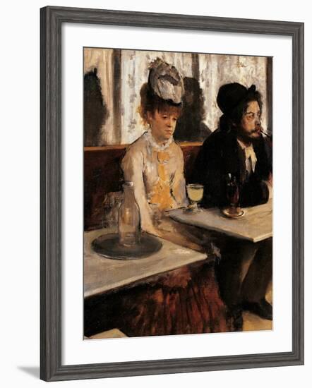 The Absinthe Absinthe Drinker-Edgar Degas-Framed Giclee Print