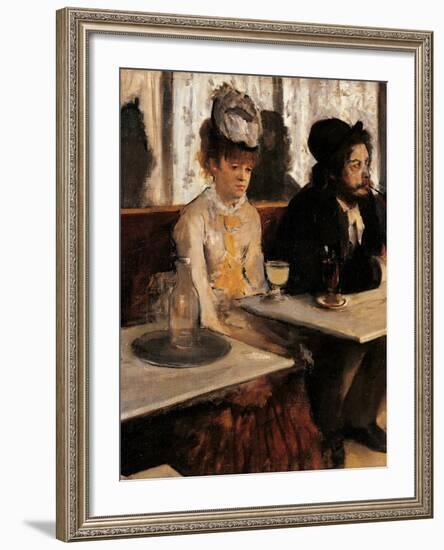 The Absinthe Absinthe Drinker-Edgar Degas-Framed Giclee Print