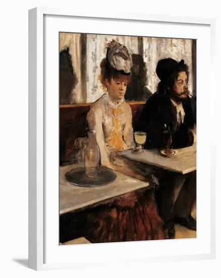 The Absinthe Absinthe Drinker-Edgar Degas-Framed Giclee Print