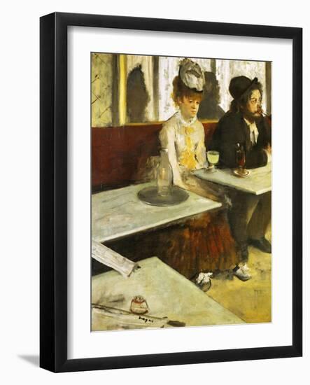 The Absinthe Drinker Or Glass of Absinthe, 1876-Edgar Degas-Framed Giclee Print