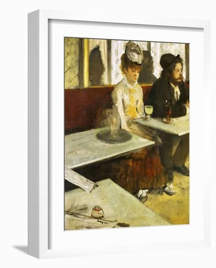 The Absinthe Drinker Or Glass of Absinthe, 1876-Edgar Degas-Framed Giclee Print