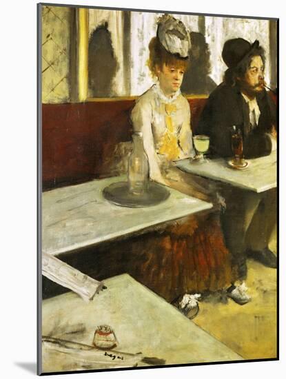 The Absinthe Drinker Or Glass of Absinthe, 1876-Edgar Degas-Mounted Giclee Print