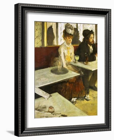 The Absinthe Drinker Or Glass of Absinthe, 1876-Edgar Degas-Framed Giclee Print