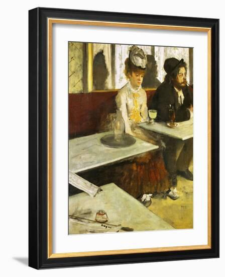 The Absinthe Drinker Or Glass of Absinthe, 1876-Edgar Degas-Framed Giclee Print