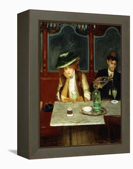 The Absinthe Drinkers, 1908-Jean Béraud-Framed Premier Image Canvas