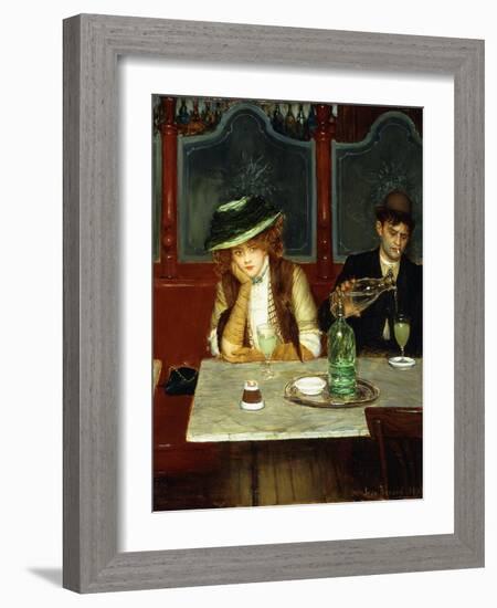 The Absinthe Drinkers, 1908-Jean Béraud-Framed Giclee Print