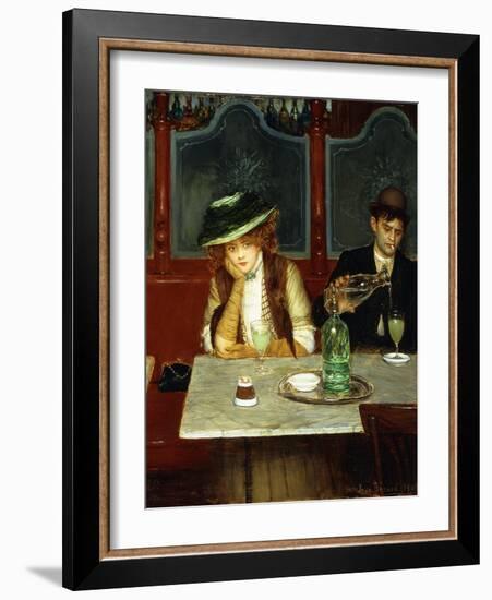 The Absinthe Drinkers, 1908-Jean Béraud-Framed Giclee Print