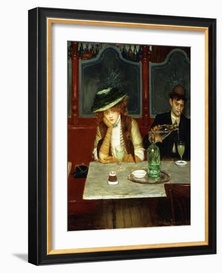 The Absinthe Drinkers, 1908-Jean Béraud-Framed Premium Giclee Print