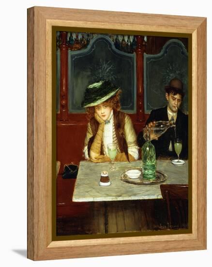 The Absinthe Drinkers-Jean Béraud-Framed Premier Image Canvas