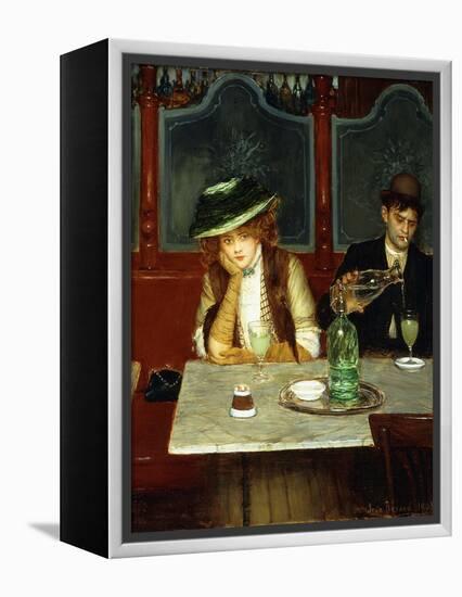 The Absinthe Drinkers-Jean Béraud-Framed Premier Image Canvas