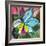 The Abstract Flowers Drawn On A Paper-balaikin2009-Framed Art Print