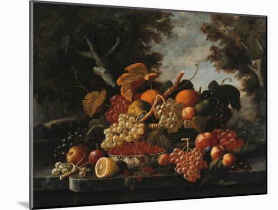 The Abundance of Fruit-William Bradford-Mounted Giclee Print