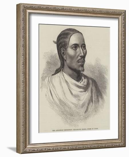 The Abyssinian Expedition, Dejajmatch Kassai, Ruler of Tigre-null-Framed Giclee Print