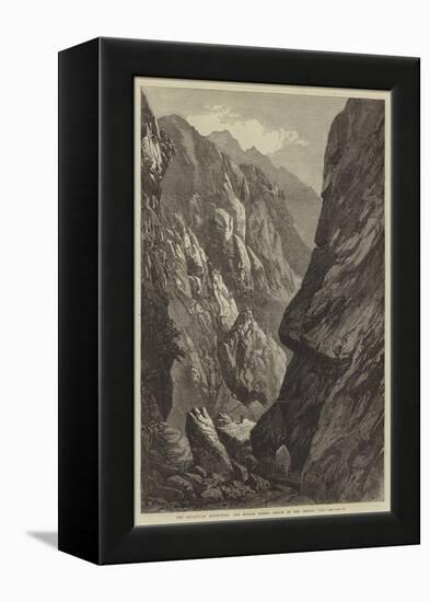 The Abyssinian Expedition, the Middle Sooroo Defile in the Senafe Pass-null-Framed Premier Image Canvas