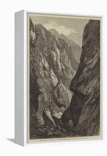 The Abyssinian Expedition, the Middle Sooroo Defile in the Senafe Pass-null-Framed Premier Image Canvas