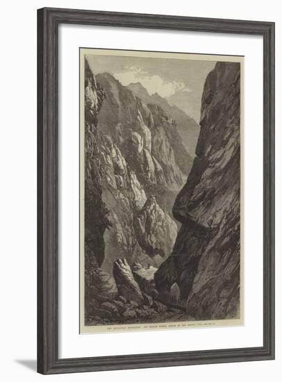 The Abyssinian Expedition, the Middle Sooroo Defile in the Senafe Pass-null-Framed Giclee Print