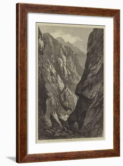 The Abyssinian Expedition, the Middle Sooroo Defile in the Senafe Pass-null-Framed Giclee Print