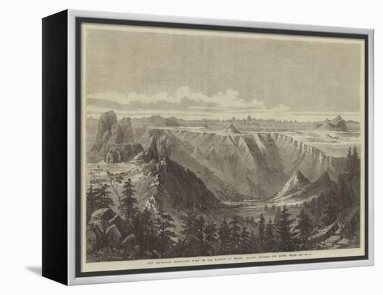 The Abyssinian Expedition, View of the Plateau at Senafe, Looking Towards the Adowa Peaks-null-Framed Premier Image Canvas