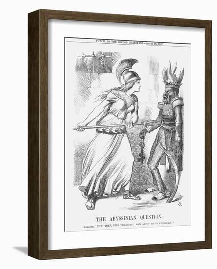 The Abyssinian Question, 1867-John Tenniel-Framed Giclee Print