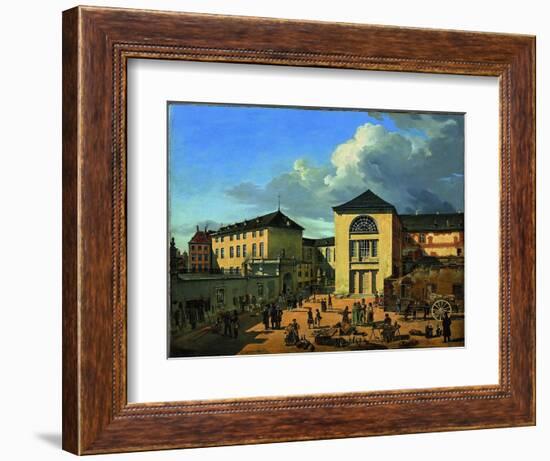 The Academy Courtyard (The Old Academy in Düsseldor), 1831-Andreas Achenbach-Framed Giclee Print