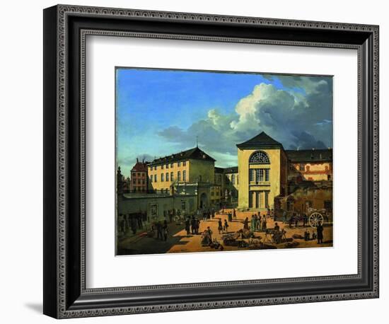 The Academy Courtyard (The Old Academy in Düsseldor), 1831-Andreas Achenbach-Framed Giclee Print