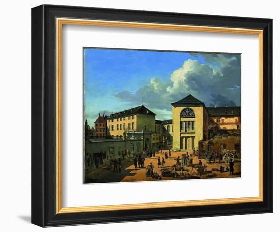 The Academy Courtyard (The Old Academy in Düsseldor), 1831-Andreas Achenbach-Framed Giclee Print