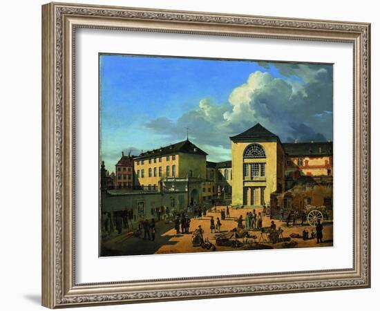 The Academy Courtyard (The Old Academy in Düsseldor), 1831-Andreas Achenbach-Framed Giclee Print