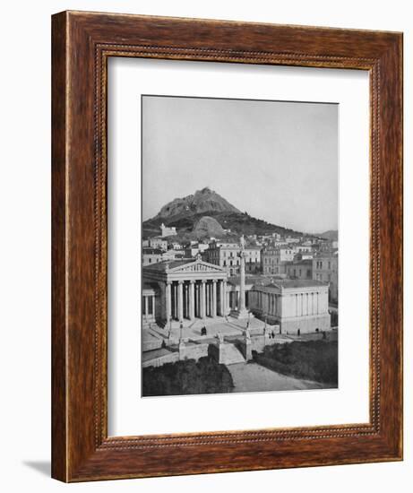 'The Academy, Mount Lycabettus in the background', 1913-Unknown-Framed Giclee Print