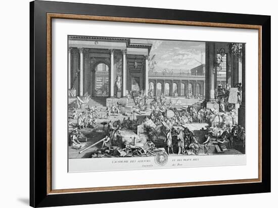 The Academy of Sciences and Fine Arts-Jacques Sébastien Le Clerc-Framed Giclee Print