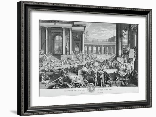 The Academy of Sciences and Fine Arts-Jacques Sébastien Le Clerc-Framed Giclee Print