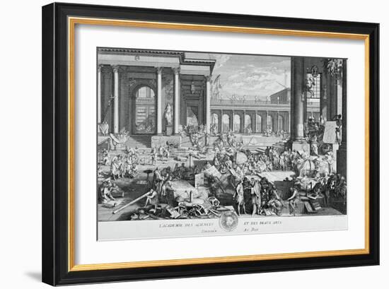 The Academy of Sciences and Fine Arts-Jacques Sébastien Le Clerc-Framed Giclee Print