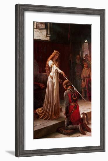 The Accolade, 1901-Edmund Blair Leighton-Framed Art Print