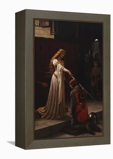 The Accolade, 1901-Edmund Blair Leighton-Framed Premier Image Canvas