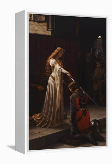 The Accolade, 1901-Edmund Blair Leighton-Framed Premier Image Canvas