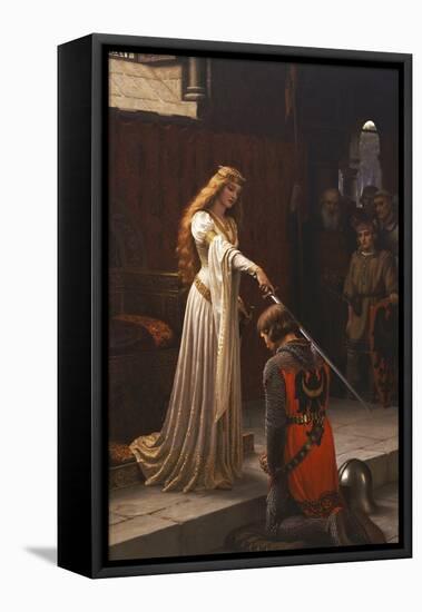 The Accolade, 1901-Edmund Blair Leighton-Framed Premier Image Canvas