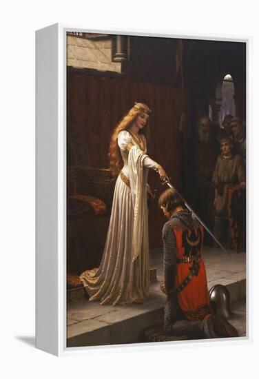 The Accolade, 1901-Edmund Blair Leighton-Framed Premier Image Canvas