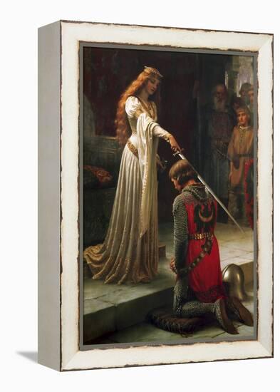 The Accolade, 1901-Edmund Blair Leighton-Framed Premier Image Canvas