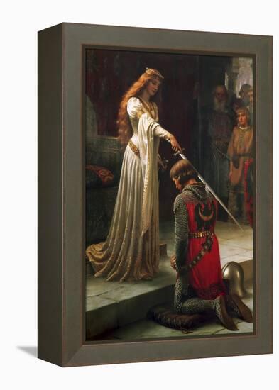 The Accolade, 1901-Edmund Blair Leighton-Framed Premier Image Canvas