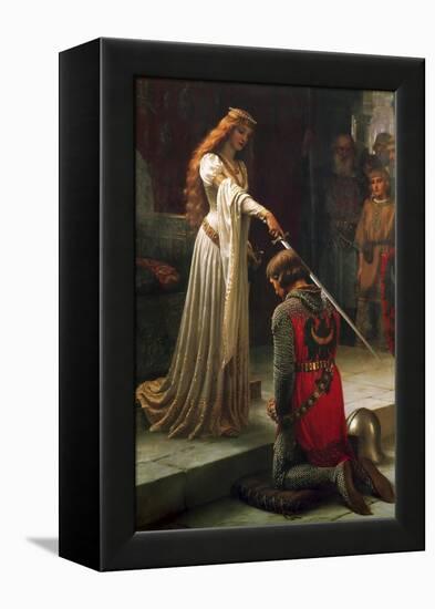 The Accolade, 1901-Edmund Blair Leighton-Framed Premier Image Canvas