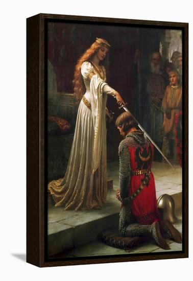 The Accolade, 1901-Edmund Blair Leighton-Framed Premier Image Canvas