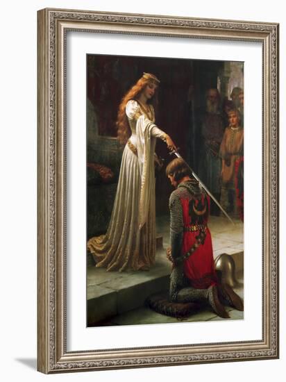 The Accolade, 1901-Edmund Blair Leighton-Framed Premium Giclee Print