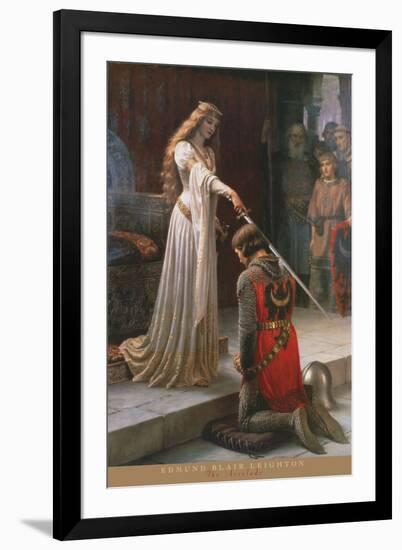 The Accolade-Edmund Blair Leighton-Framed Art Print