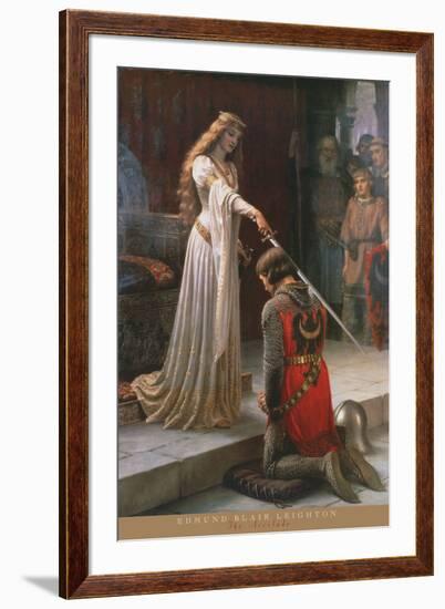 The Accolade-Edmund Blair Leighton-Framed Art Print