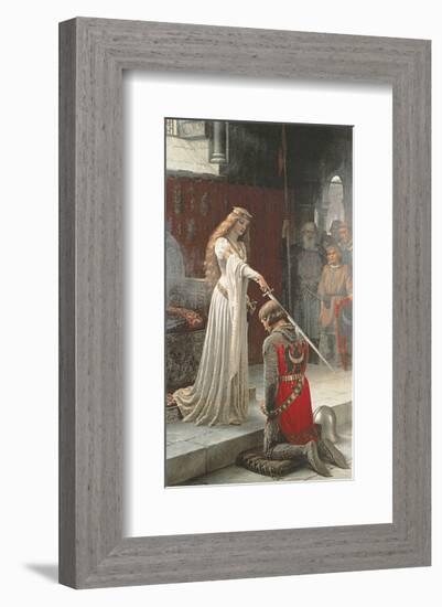 The Accolade-Edmund Blair Leighton-Framed Art Print