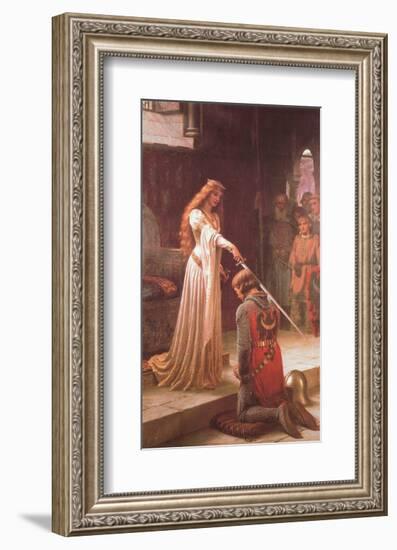 The Accolade-Edmund Blair Leighton-Framed Art Print