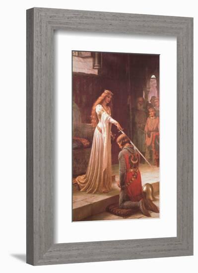 The Accolade-Edmund Blair Leighton-Framed Art Print