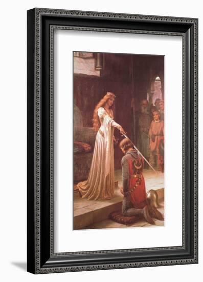 The Accolade-Edmund Blair Leighton-Framed Art Print